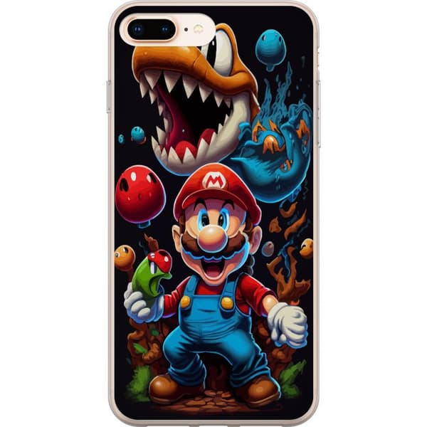 Kompatibelt Mobilskal till Apple iPhone 8 Plus Mario och vänner