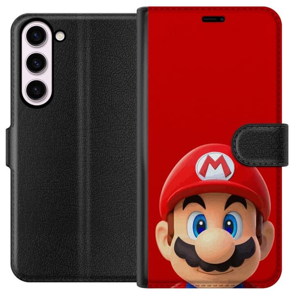Kompatibel Tegnebogsetui til Samsung Galaxy S23+ Super Mario Bros