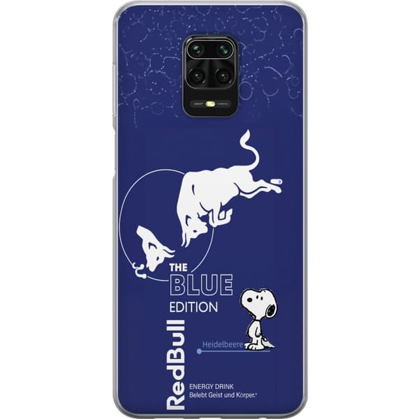 Kompatibelt Mobildeksel til Xiaomi Redmi Note 9S Moderne energidrikkedesign i blått