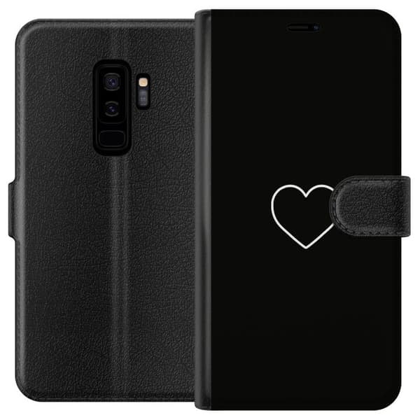 Kompatibelt Lommeboketui til Samsung Galaxy S9+ Hjerte