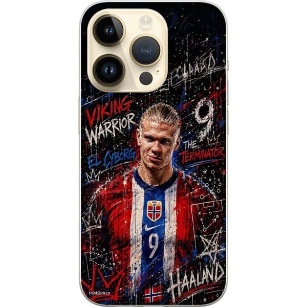Kompatibelt Mobildeksel til Apple iPhone 15 Pro Erling Haaland graffiti
