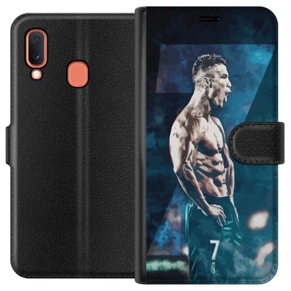 Kompatibelt Lommeboketui til Samsung Galaxy A20e Ronaldo