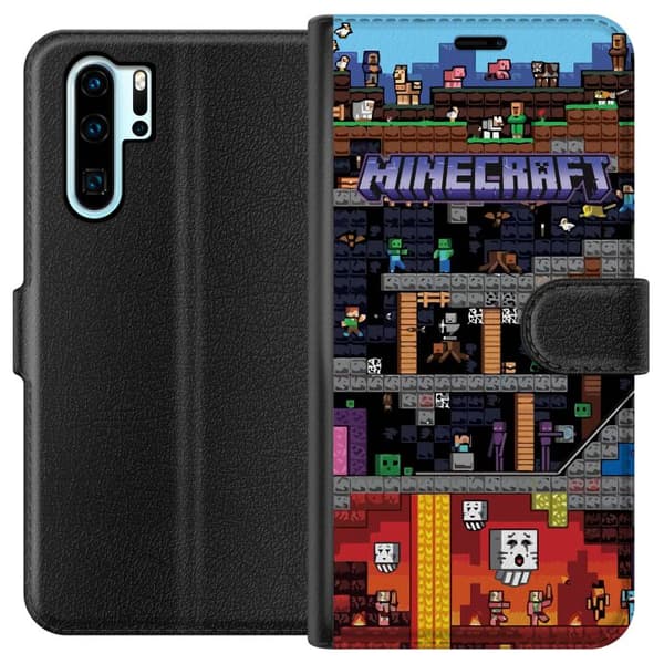 Kompatibel Tegnebogsetui til Huawei P30 Pro Minecraft