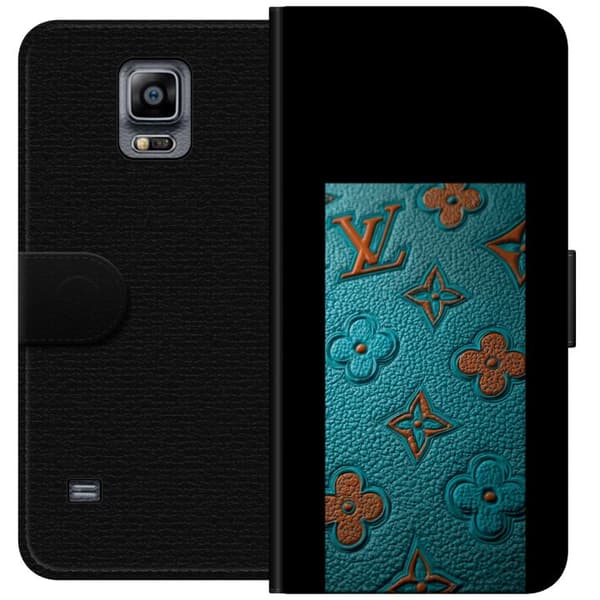 Kompatibel Tegnebogsetui til Samsung Galaxy Note 4 Elegant monogramdesign med præget læderfornemmelse