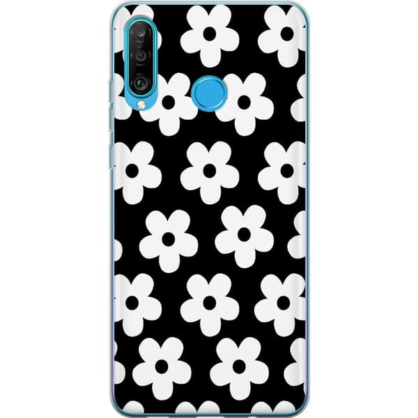 Kompatibelt Mobilskal till Huawei P30 lite Blommor