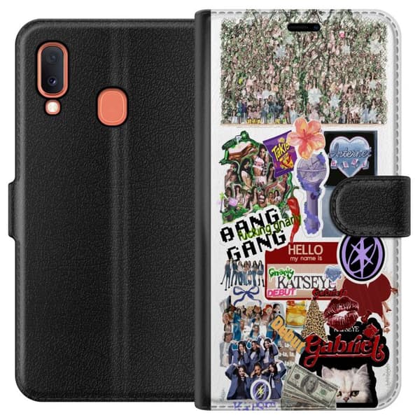 Kompatibelt Lommeboketui til Samsung Galaxy A20e kattøye