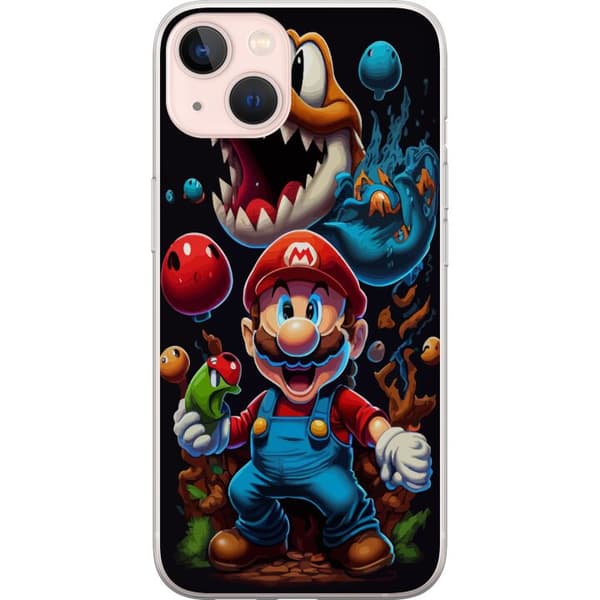 Kompatibelt Mobildeksel til Apple iPhone 13 Mario og venner
