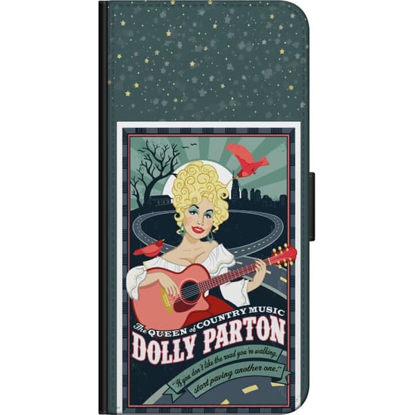 Kompatibel Tegnebogsetui til Nokia 5.4 Dolly Parton med gitarr och landsväg