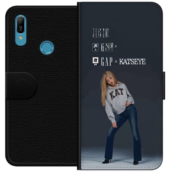 Kompatibel Tegnebogsetui til Huawei Y6 (2019) KATSEYE blond modebild