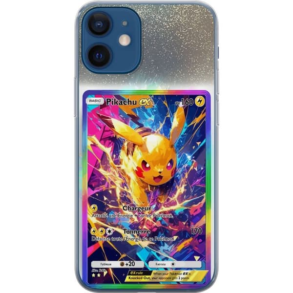 Kompatibelt Mobildeksel til Apple iPhone 12 Fargerikt Pikachu EX-motiv