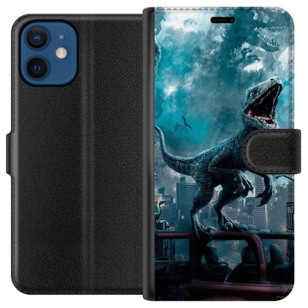 Kompatibel Tegnebogsetui til Apple iPhone 12 Jurassic World Dominion