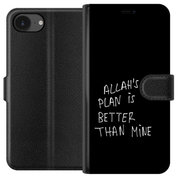 Yhteensopiva Lompakkokotelo Apple iPhone 16e Allahs plan är bättre än min