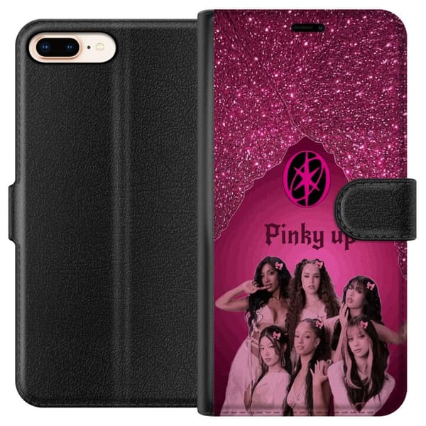 Kompatibel Tegnebogsetui til Apple iPhone 8 Plus KATSEYE Pinky Up