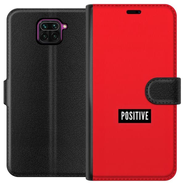 Kompatibelt Lommeboketui til Xiaomi Redmi Note 9 Positive text