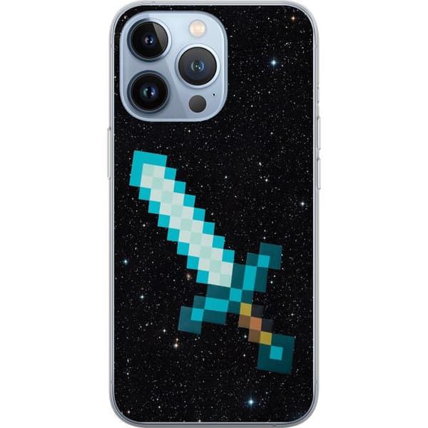Kompatibelt Mobilskal till Apple iPhone 13 Pro Minecraft Svärd