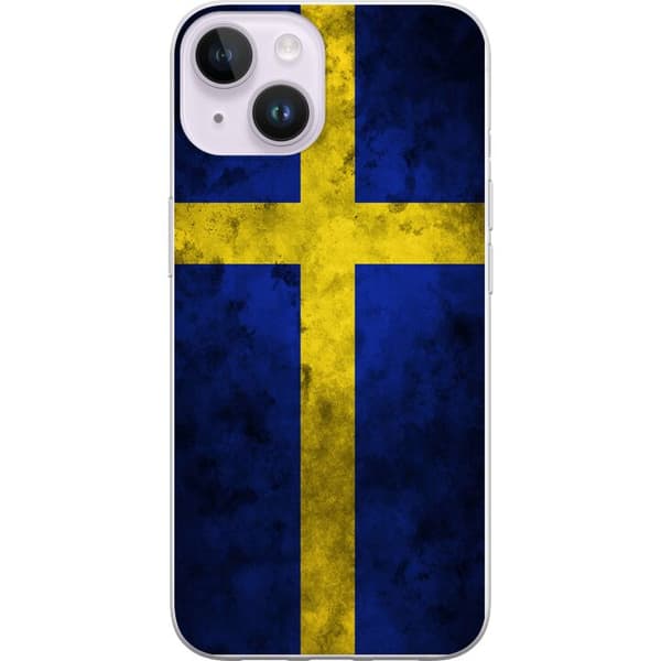 Kompatibelt Mobilskal till Apple iPhone 14 Plus Sverige Flagga