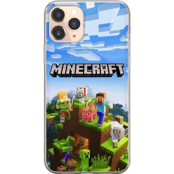 Kompatibelt Mobildeksel til Apple iPhone 11 Pro Minecraft pikselverden Creeper gamingdesign