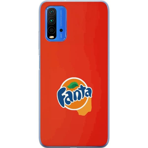 Kompatibelt Mobildeksel til Xiaomi Redmi Note 9 4G Stilren appelsinforme design