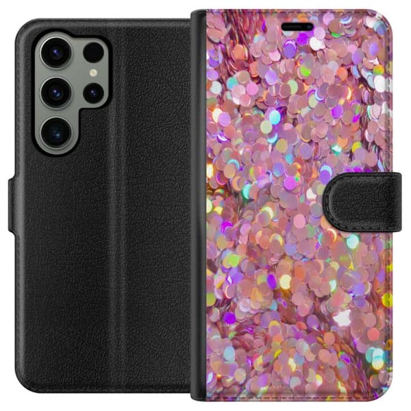 Kompatibel Tegnebogsetui til Samsung Galaxy S23 Ultra Glitter