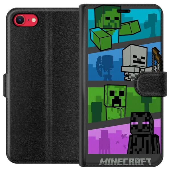Kompatibelt Lommeboketui til Apple iPhone SE (2020) Minecraft