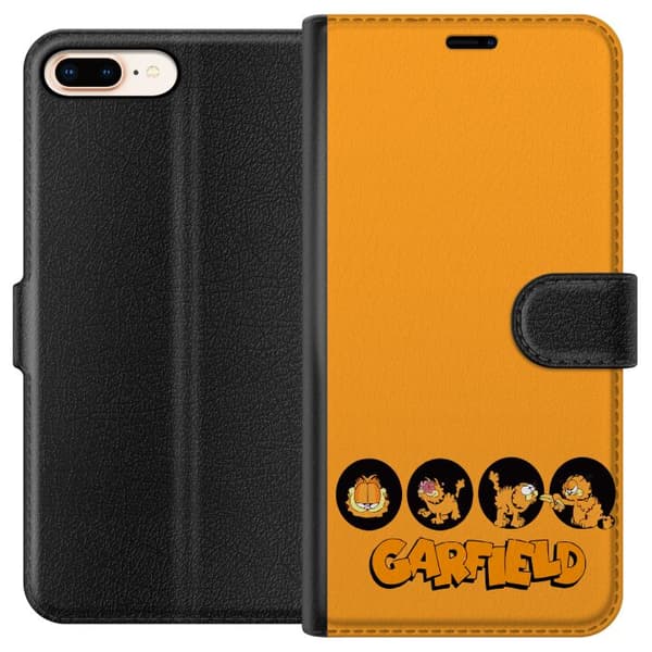 Kompatibelt Lommeboketui til Apple iPhone 8 Plus Garfield