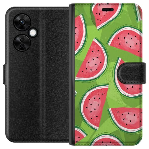 Kompatibelt Lommeboketui til OnePlus Nord CE 3 Lite Vattenmelon