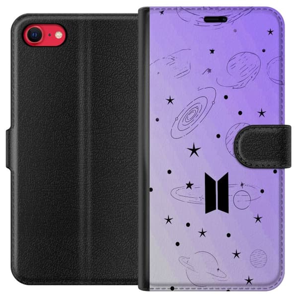 Kompatibelt Lommeboketui til Apple iPhone 7 Minimalistisk K-pop og verdensromstema