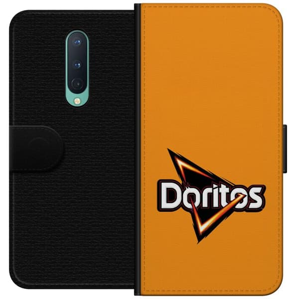 Kompatibel Tegnebogsetui til OnePlus 8 Sleek Doritos design med ikonisk logo