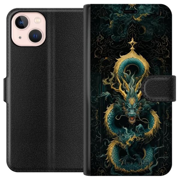 Kompatibel Tegnebogsetui til Apple iPhone 13 mini Asiatisk drake