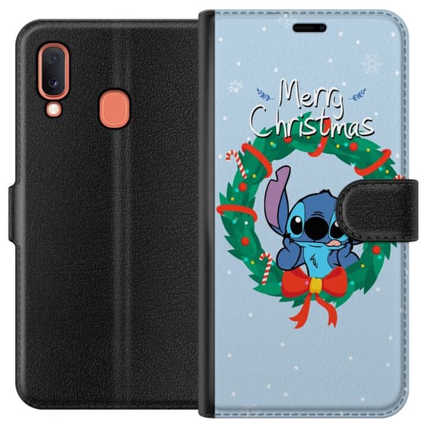 Kompatibelt Lommeboketui til Samsung Galaxy A20e Stitch