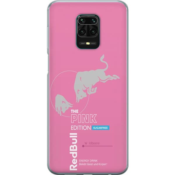 Kompatibelt Mobildeksel til Xiaomi Redmi Note 9 Pro Moderne rosa energidrikksdesign