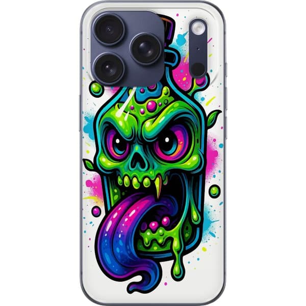 Kompatibelt Mobildeksel til Apple iPhone 18 Pro Färgstark monsterflaska