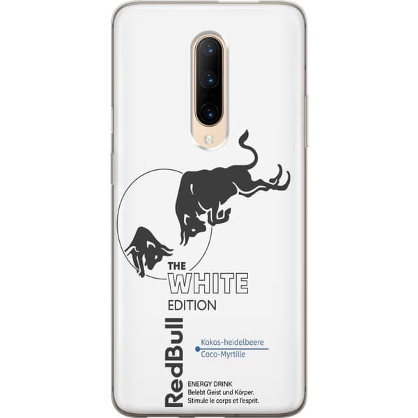 Kompatibelt Mobildeksel til OnePlus 7 Pro Moderne drikke design i hvitt og blått