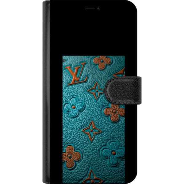 Kompatibel Tegnebogsetui til Google Pixel 7a Elegant monogramdesign med præget læderfornemmelse