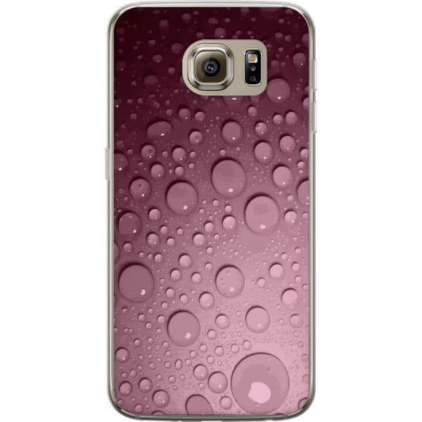 Kompatibelt Mobildeksel til Samsung Galaxy S6 Rosa vattendroppar