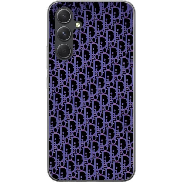 Kompatibelt Mobildeksel til Samsung Galaxy S24+ Moderneluksuriøst monogram i stilrent design