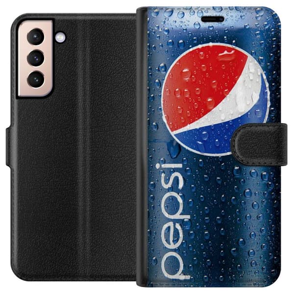 Kompatibelt Lommeboketui til Samsung Galaxy S21 Pepsi Can