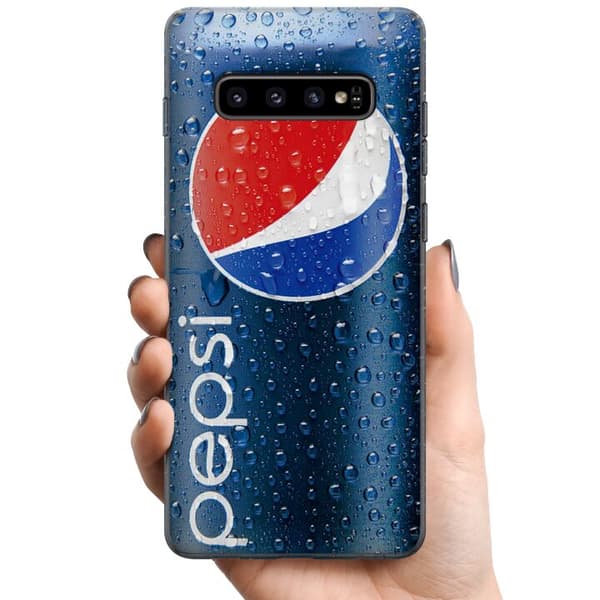 Kompatibelt Mobilskal till Samsung Galaxy S10+ Pepsi