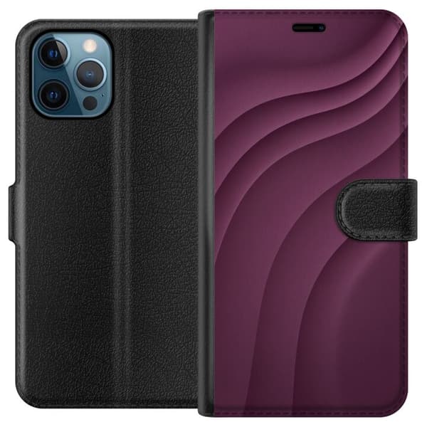 Kompatibel Tegnebogsetui til Apple iPhone 12 Pro Blommebevægelse