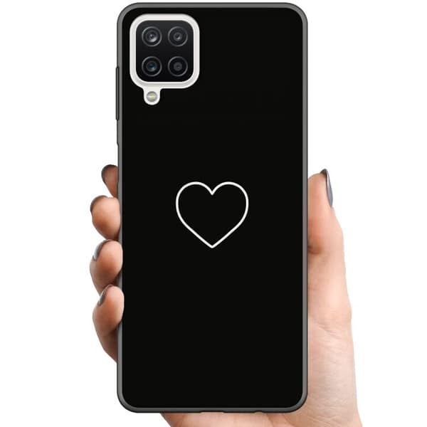 Kompatibelt Mobildeksel til Samsung Galaxy A12 Hjerte