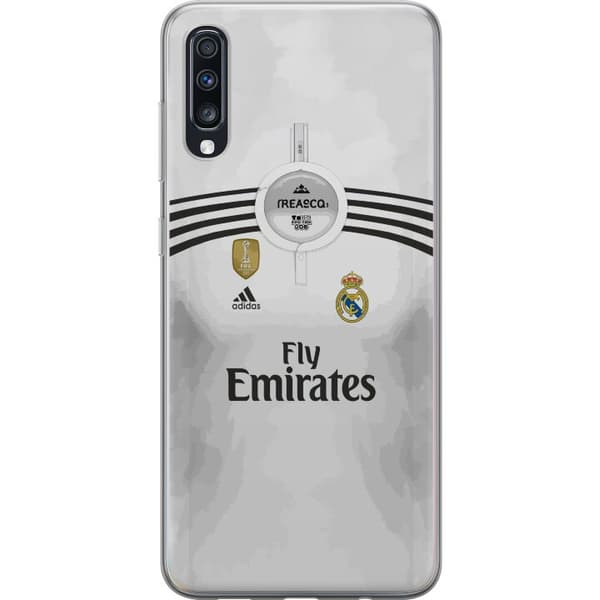 Kompatibelt Mobildeksel til Samsung Galaxy A70 Vit fotbollströja