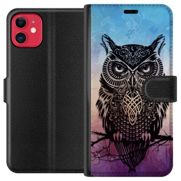 Kompatibelt Plånboksfodral till Apple iPhone 11 Owl
