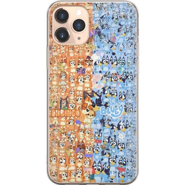 Kompatibelt Mobildeksel til Apple iPhone 11 Pro Tecknat Bluey-kollasje for barn