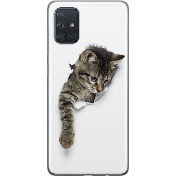 Kompatibelt Mobildeksel til Samsung Galaxy A71 Katt