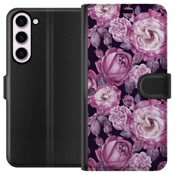 Kompatibelt Plånboksfodral till Samsung Galaxy S23+ Blommor