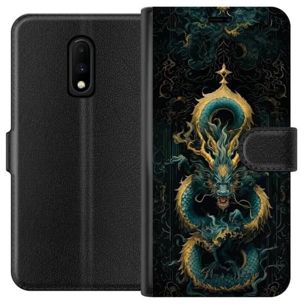 Kompatibel Tegnebogsetui til OnePlus 7 Asiatisk drake