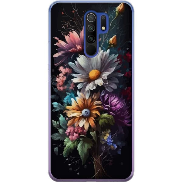 Kompatibelt Mobilskal till Xiaomi Redmi 9 Blommor