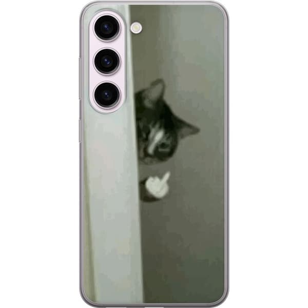 Kompatibelt Mobilskal till Samsung Galaxy S23 HAHA Katt