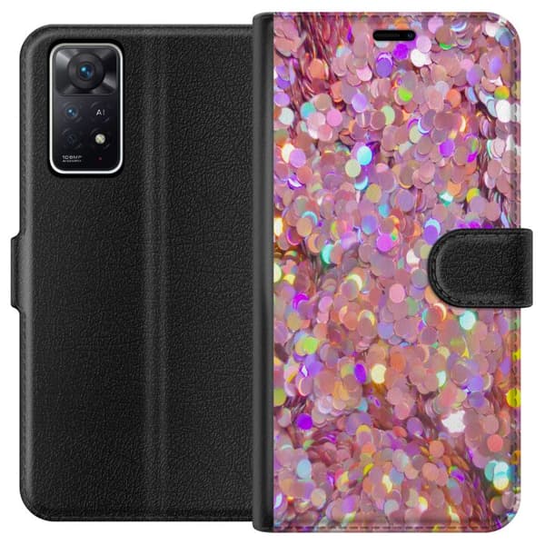 Kompatibelt Plånboksfodral till Xiaomi Redmi Note 11 Pro 5G Glitter