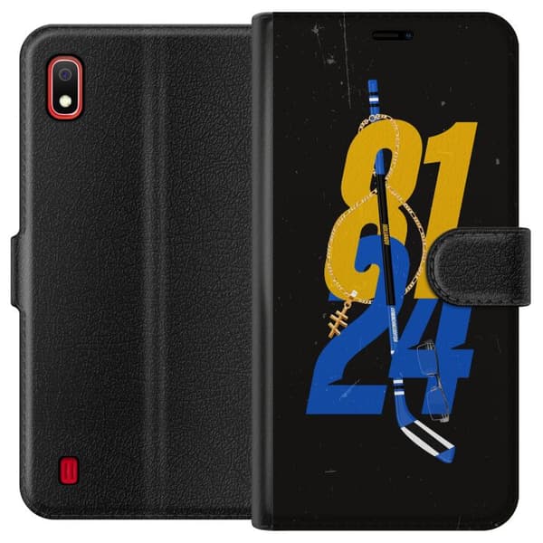 Kompatibel Tegnebogsetui til Samsung Galaxy A10 Hockeynummer med klubba